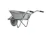 bouwkruiwagen,80l,HxBxD 620x590x1450mm,stalen buis,grijs,PU-banden