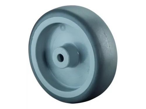 Wiel 65kg Boorgat Øxb 100x24mm Thermoplast Spoorvrij Blauwgrijs