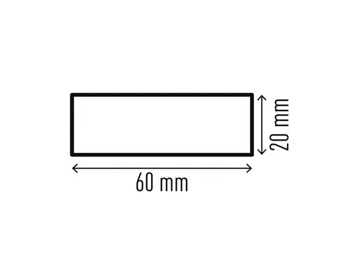 Beschermingsprofiel Durable S20 recht 1m geel zwart