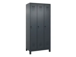 locker,HxBxD 1950x900x500mm,3vak,vak B 300mm,draaigrendel,voeten - 3