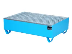 Systeem-Opvangbak 2x 200l Blauw 215l 360x 1200x 800mm Rooster