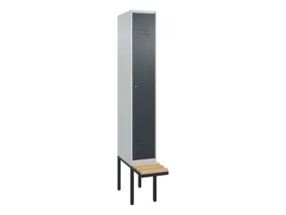 locker met bank,HxBxD 2120x300x815mm,1vak,vak B 300mm,cil.-slot - 1