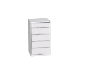 ladekast HxBxD 900x525x550mm 5laden romp RAL7035 front RAL7035 - 1