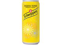 Schweppes Indian Tonic Frisdrank, Blikje Van 33 Cl, Pak Van 24 Stuks