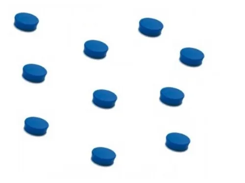 Memomagneten Smit Visual Rond 30mm Blauw 10 stuks