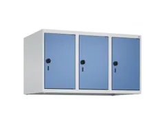 opzetkast,v. locker,3vak.,vak B 300mm,HxBxD 500x900x500mm,vleugeldeur