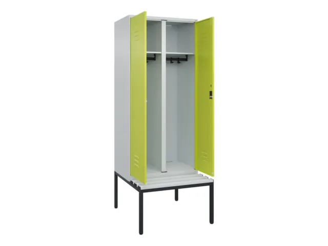 locker voor scheiding van kleding,HxBxD 2120x800x815mm,2vak