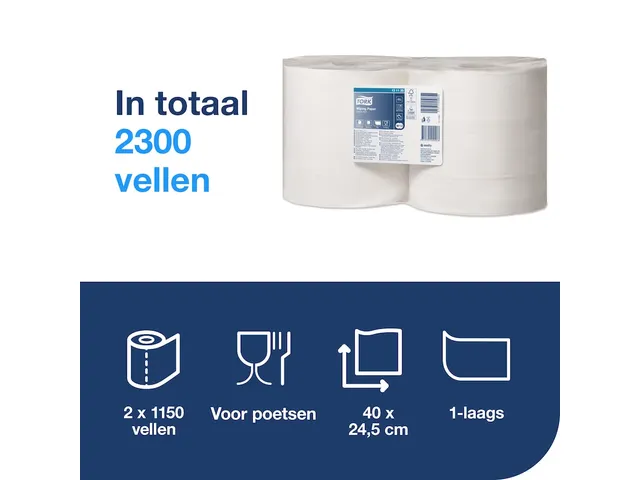 Papier d'essuyage Tork W2 Advanced 131135 1 épaisseur 1150 feuilles b