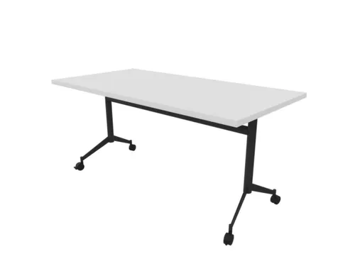 klaptafel,HxBxD 750x1600x800mm,hoekig,T-voet donkergrijs,ovale buis