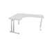bureau in vrije vorm,HxBxD 740x1600x1400mm,vrije vorm,MP-lichtgrijs