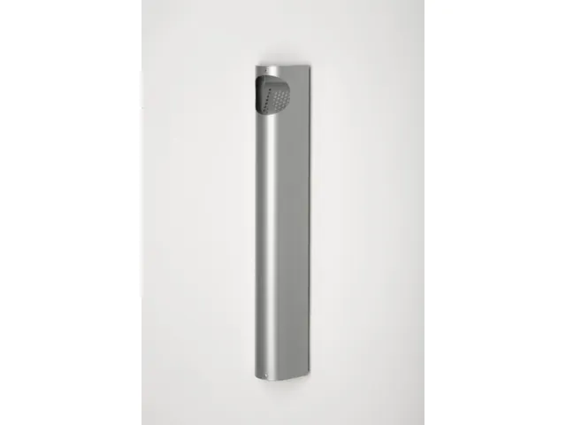 Wandasbak 3.5 liter Hxbxd 550x110x74mm Zilverkleurig Staal