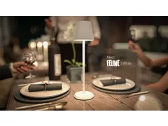 Securit Tafellamp Feline LED Wit oplaadbaar USB dimbaar