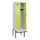 locker met bank,HxBxD 2120x600x815mm,2vak,vak B 300mm,cilinderslot