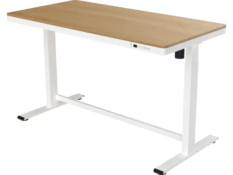 Zit-Sta Werkplek 140cm Whitewash eiken Elektrisch Verstelbaar