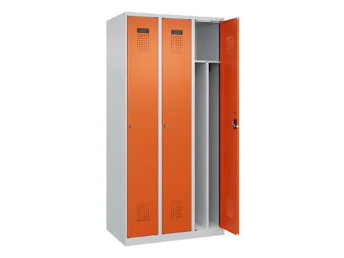 locker voor scheiding van kleding,HxBxD 1850x900x500mm,3vak