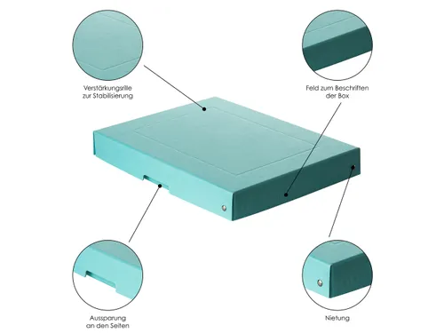 PureBox Pastell A4 bleu 40mm
