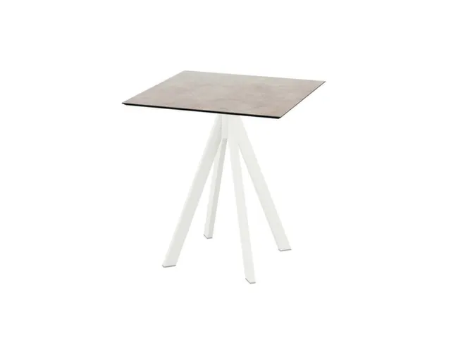 bistrotafel,HxBxD 730x700x700mm,rechthoekig,4voeten wit