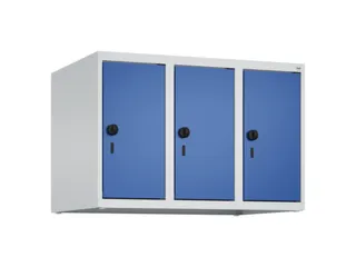 opzetkast,v. locker,3vak.,vak B 250mm,HxBxD 500x750x500mm,vleugeldeur - 1