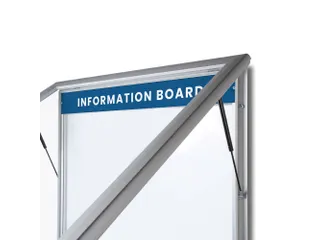 Outdoor mededelingenbord 15x A4 met logopaneel LED verlicht - 6