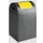Afvalverzamelaar Zelfblussend 1X43 Liter 660X320X320Mm Klemring Geel