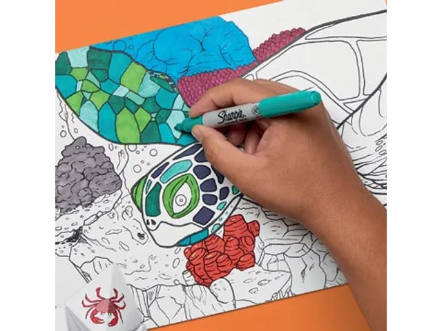 Marqueur Permanente, Fin, Blister De 18 Pièces En Couleurs Assorties