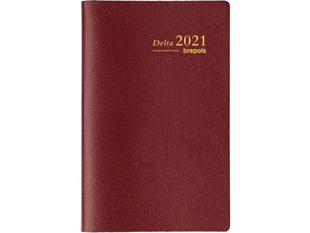 agenda Delta Seta 6-talig, bordeaux, 2026