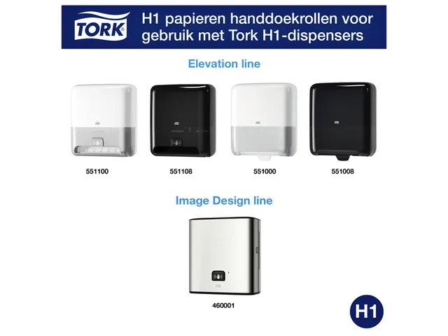 Tork 290067 H1 Matic Advanced Handdoekrol Wit 2-laags 150m 6 rollen