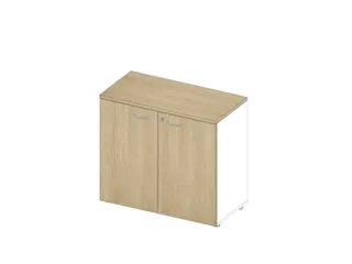 Kantoorkast Romp Wit Front Eiken bxdxh 900x450x815mm - 1