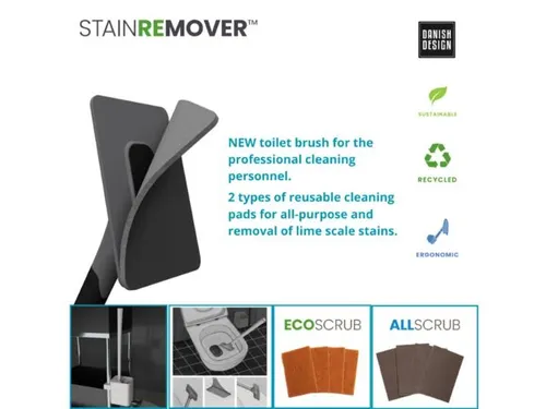 Sanimaid Stainremover-Flex steelmodel met rubber voet 90x60mm