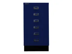 kantoor-ladekast HxBxD 670x349x432mm 6 laden romp oxfordblauw staal
