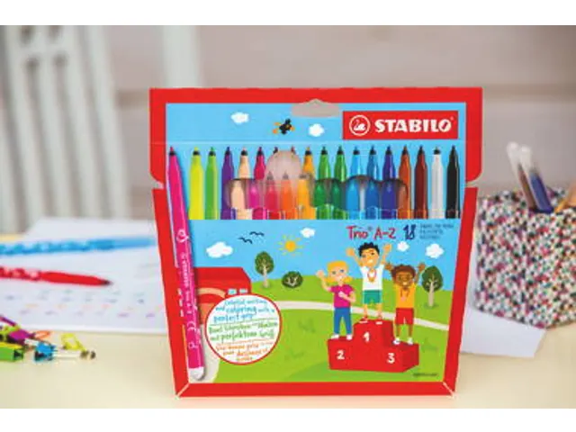 Feutre STABILO Trio A-Z 378 Fin assorti Classpack 240 pièces