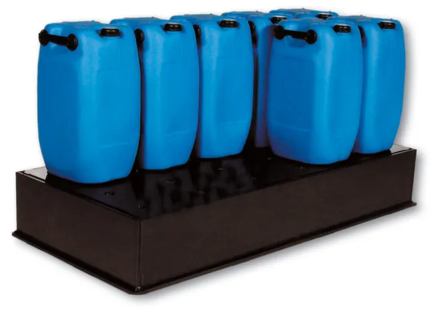 Opvangbak Hdpe Bxdxh 1870x870x210mm 3x220l Pe Plaat Volume 225l