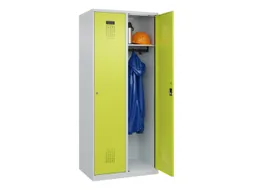 locker,HxBxD 1850x800x500mm,2vak,vak B 400mm,cil.-slot,staand op vloer