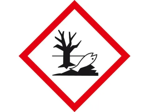 Gevarensymbool Aquatoxisch Zelfklevende Folie 35x35mm Vel