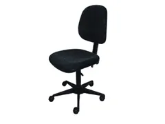 Esd Werkplaatsstoel Wielen Voetkruis 420-550mm Stof Antraciet