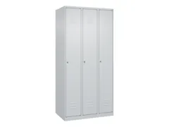 locker,HxBxD 1850x900x500mm,3vak,vak B 300mm,cil.-slot,staand op vloer