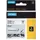Labeltape Dymo Rhino 18444 Vinyl 12mmx5.5m Zwart Op Wit