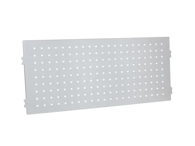 plaque perforée p. table de travail Hxl 389x1474mm acier