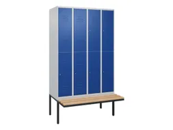 Dubbeldekse dekenkist,HxBxD 2120x1200x815mm,4x2vak.,vak B 300mm