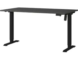 Elektrisch ihv bureau,HxBxD 710-1190x1400x800mm,blad zwart