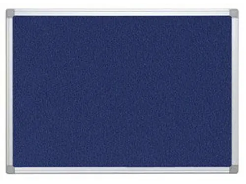 Textielbord Met Aluminium Frame 60x45cm Blauw Vilt