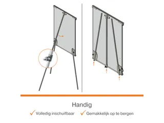 Flipover Nobo Premium Plus staal driepootstatief - 14