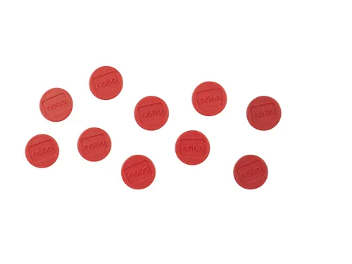 Magneet Nobo 24mm rood 10 stuks