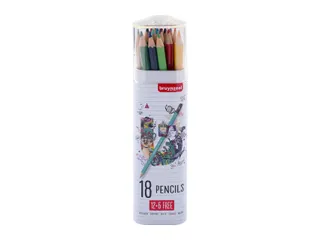 Tekenset Bruynzeel assorti blik à 18 delen - 2