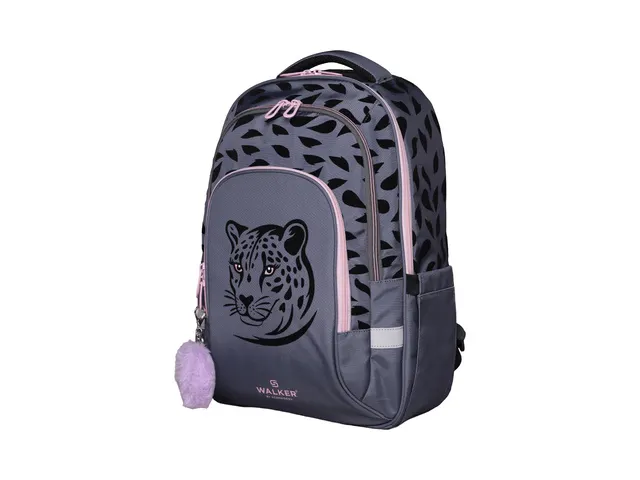 Schooltas Walker Fame ACE Leopard Light Grey