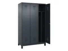 locker voor scheiding van kleding,HxBxD 1950x1200x500mm,3vak