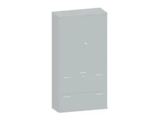 Kantoorkast 1920x1000x430mm Romp Lichtgrijs Decor Front Lichtgrijs - 1
