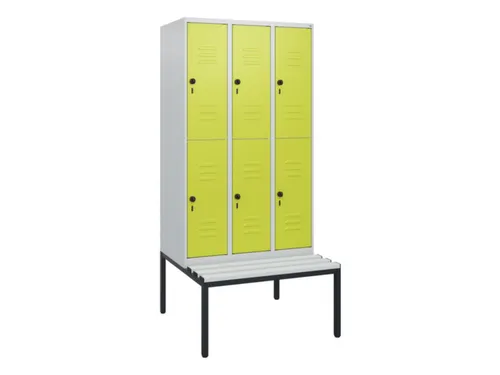 Dubbeldekse dekenkist,HxBxD 1950x900x815mm,3x2vak.,vak B 300mm