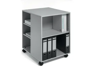 bijzetkast,HxBxD 748x528x592mm,grijs,6niveaus,2 OH - 1