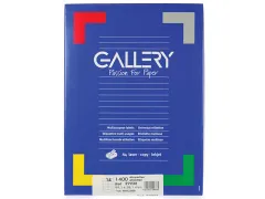 Gallery Witte Etiketten 99.1x38.1 mm Ronde Hoeken